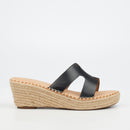 Miss Black Jayda 10 Wedge - Black footwear Miss Black