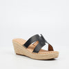 Miss Black Jayda 10 Wedge - Black footwear Miss Black