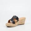 Miss Black Jayda 10 Wedge - Black footwear Miss Black