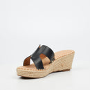 Miss Black Jayda 10 Wedge - Black footwear Miss Black