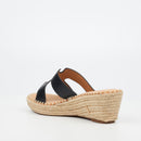 Miss Black Jayda 10 Wedge - Black footwear Miss Black