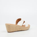 Miss Black Jayda 10 Wedge - White footwear Miss Black