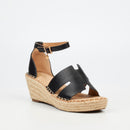 Miss Black Jayda 11 Wedge - Black