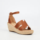 MIss Black Jayda 11 Wedge - Tan