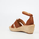 MIss Black Jayda 11 Wedge - Tan