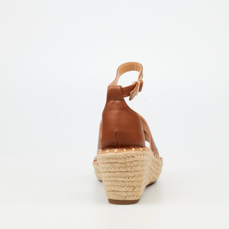 MIss Black Jayda 11 Wedge - Tan
