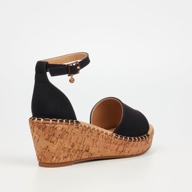 Miss Black Jayda 5 Wedge - Black footwear Miss Black   