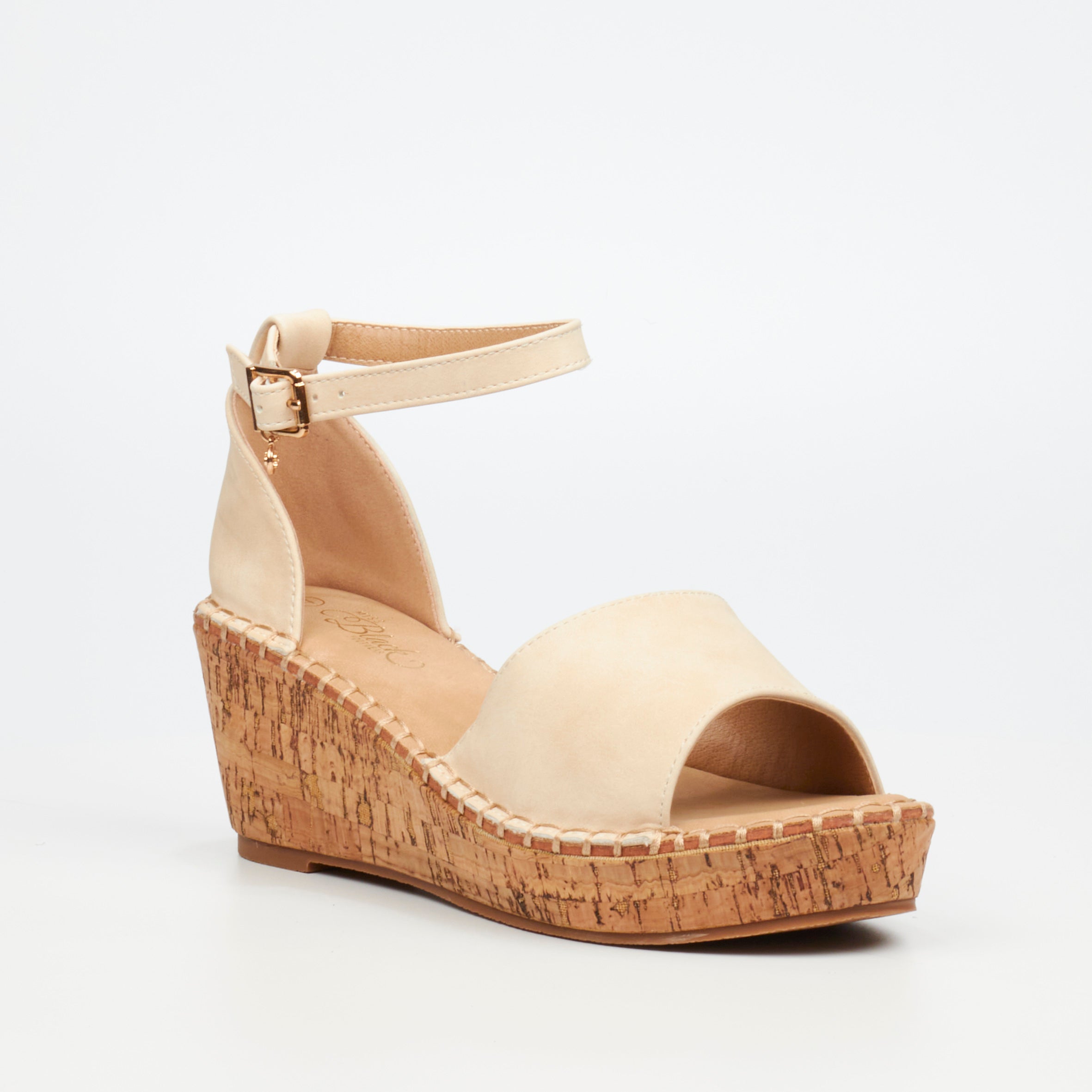 Miss Black Jayda 5 Wedge - Bone footwear Miss Black