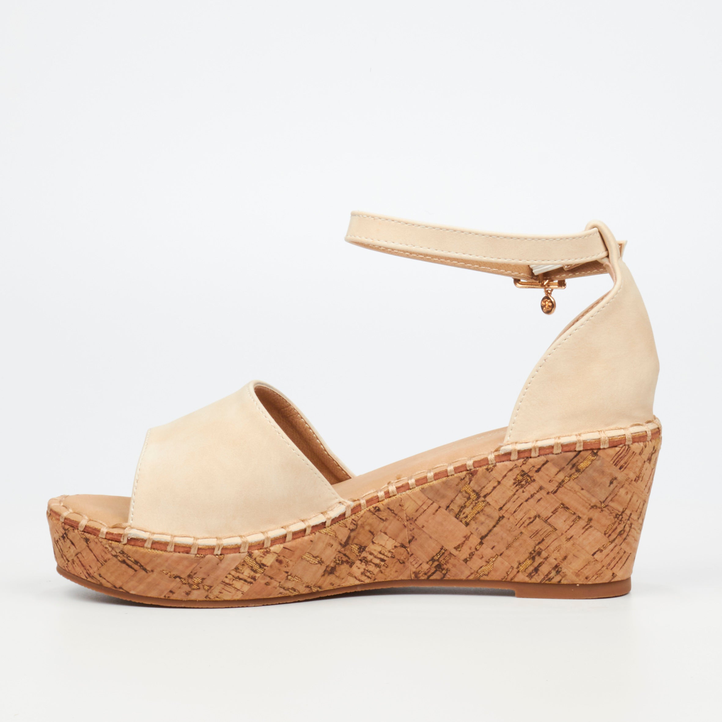 Miss Black Jayda 5 Wedge - Bone footwear Miss Black