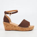 Miss Black Jayda 5 Wedge - Chocolate footwear Miss Black