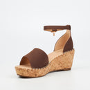 Miss Black Jayda 5 Wedge - Chocolate footwear Miss Black