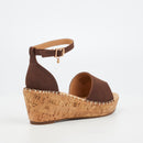 Miss Black Jayda 5 Wedge - Chocolate footwear Miss Black