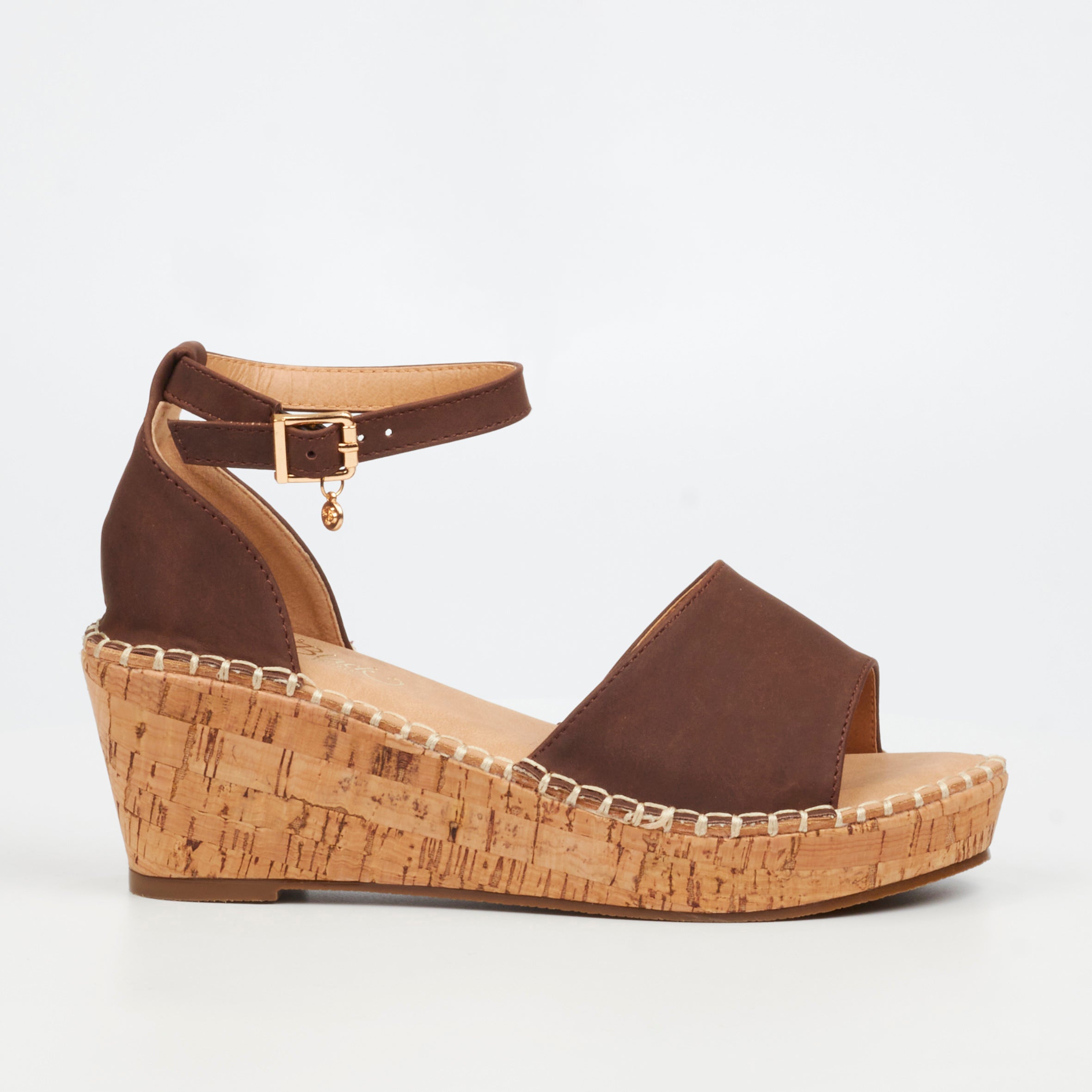 Miss Black Jayda 5 Wedge - Chocolate footwear Miss Black