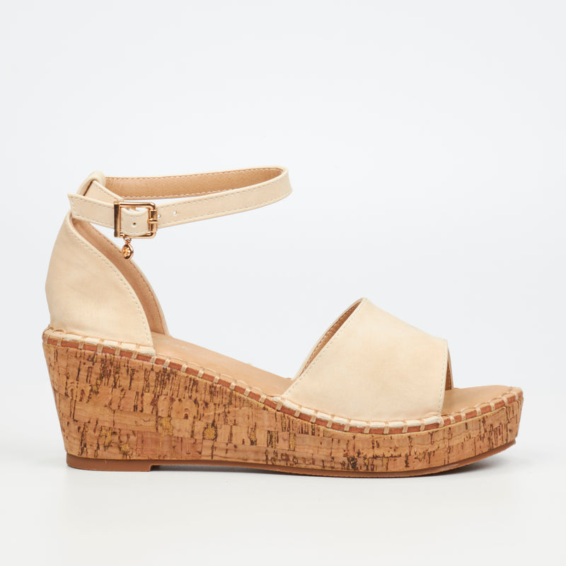 Miss Black Jayda 5 Wedge - Nude footwear Miss Black   