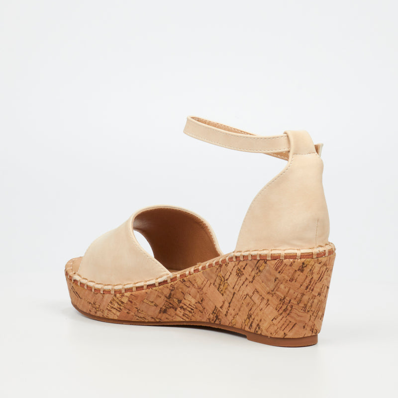 Miss Black Jayda 5 Wedge - Nude footwear Miss Black   