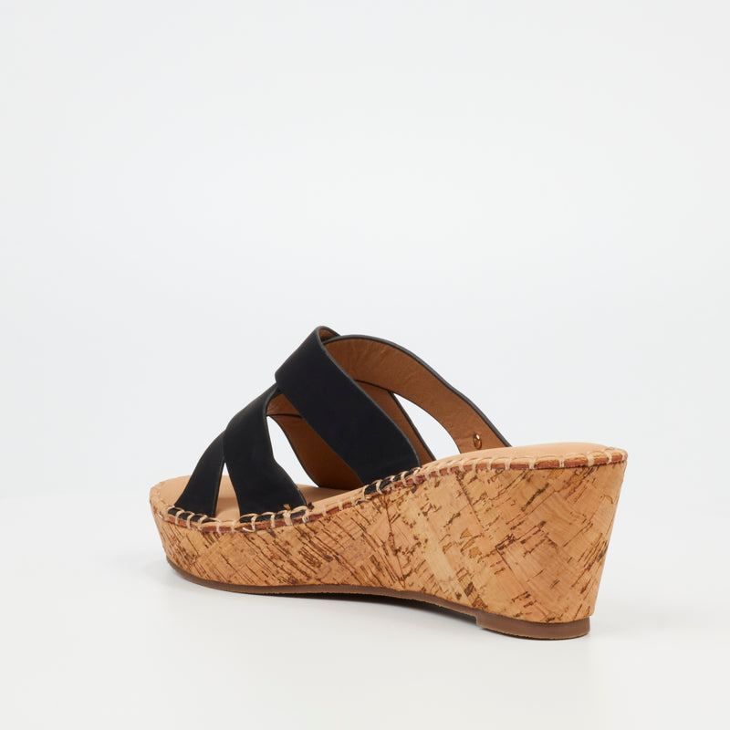 Miss Black Jayda 7 Wedge - Black footwear Miss Black   