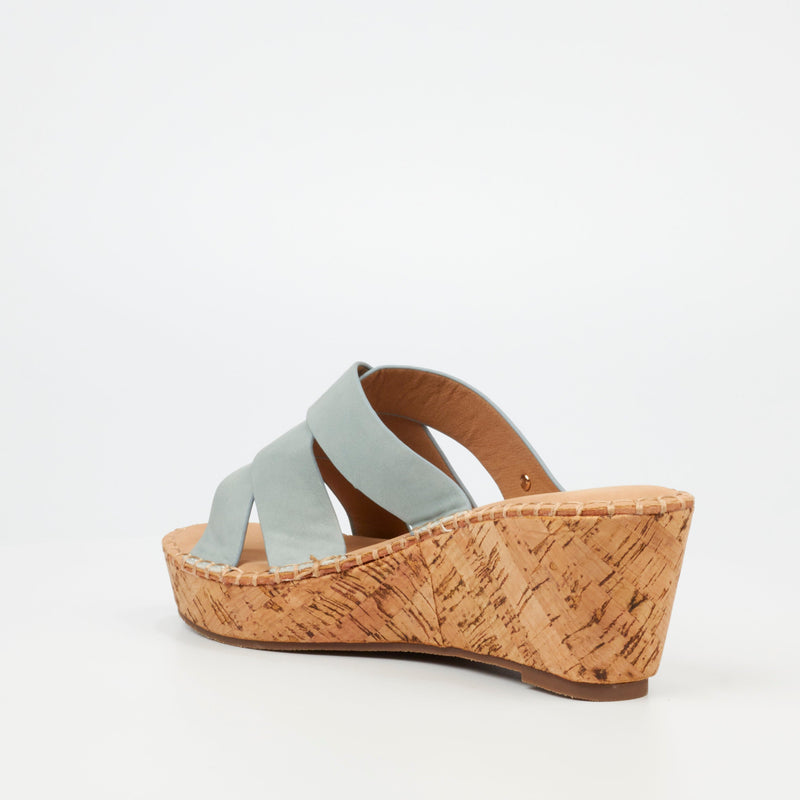 Miss Black Jayda 7 Wedge - Blue footwear Miss Black   