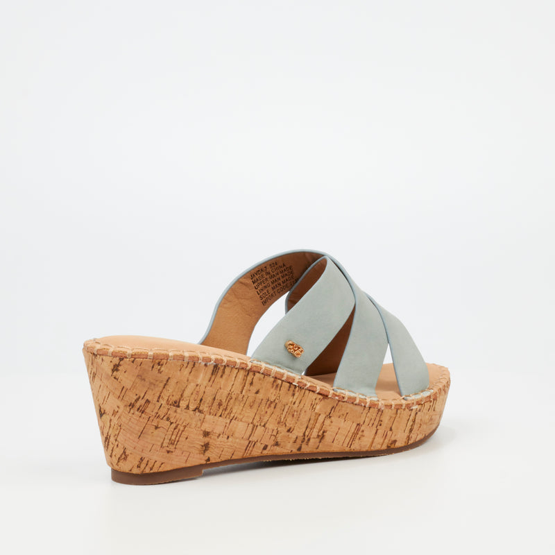 Miss Black Jayda 7 Wedge - Blue footwear Miss Black   