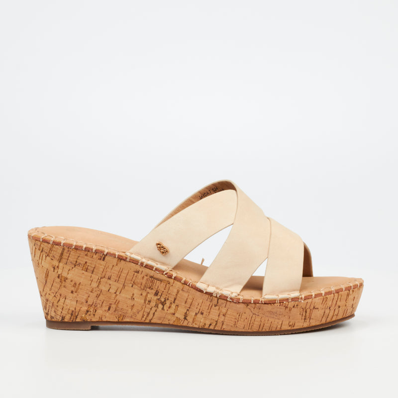 Miss Black Jayda 7 Wedge - Nude footwear Miss Black   