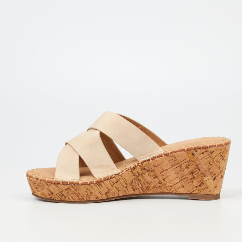 Miss Black Jayda 7 Wedge - Nude footwear Miss Black   