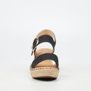 Miss Black Jayda 9 Wedge - Black footwear Miss Black