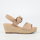 Miss Black Jayda 9 Wedge - Nude footwear Miss Black