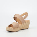 Miss Black Jayda 9 Wedge - Nude footwear Miss Black
