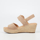 Miss Black Jayda 9 Wedge - Nude footwear Miss Black