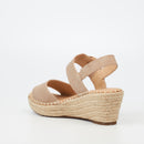 Miss Black Jayda 9 Wedge - Nude footwear Miss Black