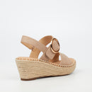 Miss Black Jayda 9 Wedge - Nude footwear Miss Black