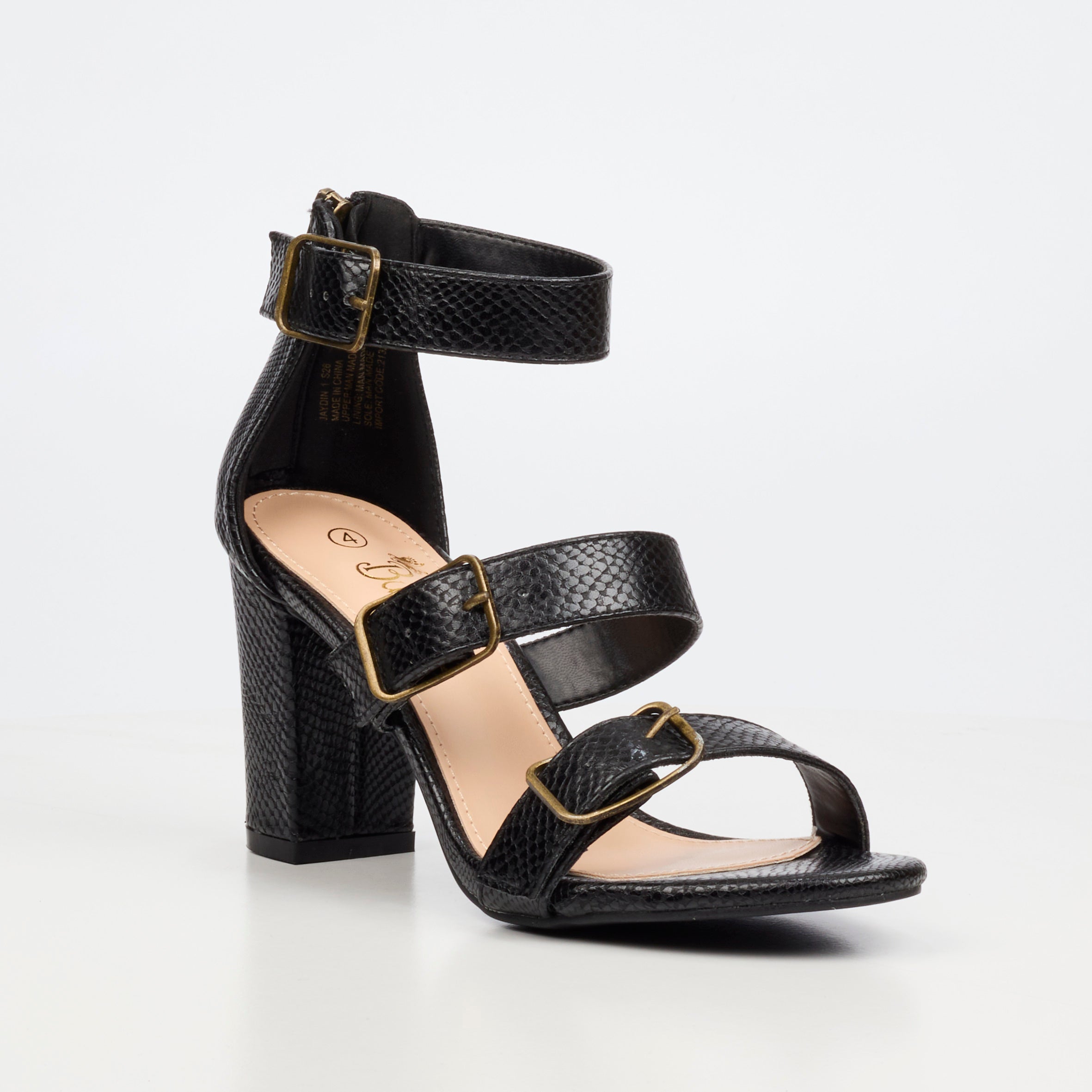 Butterfly Feet Jaydin 1 Heel - Black footwear Butterfly Feet