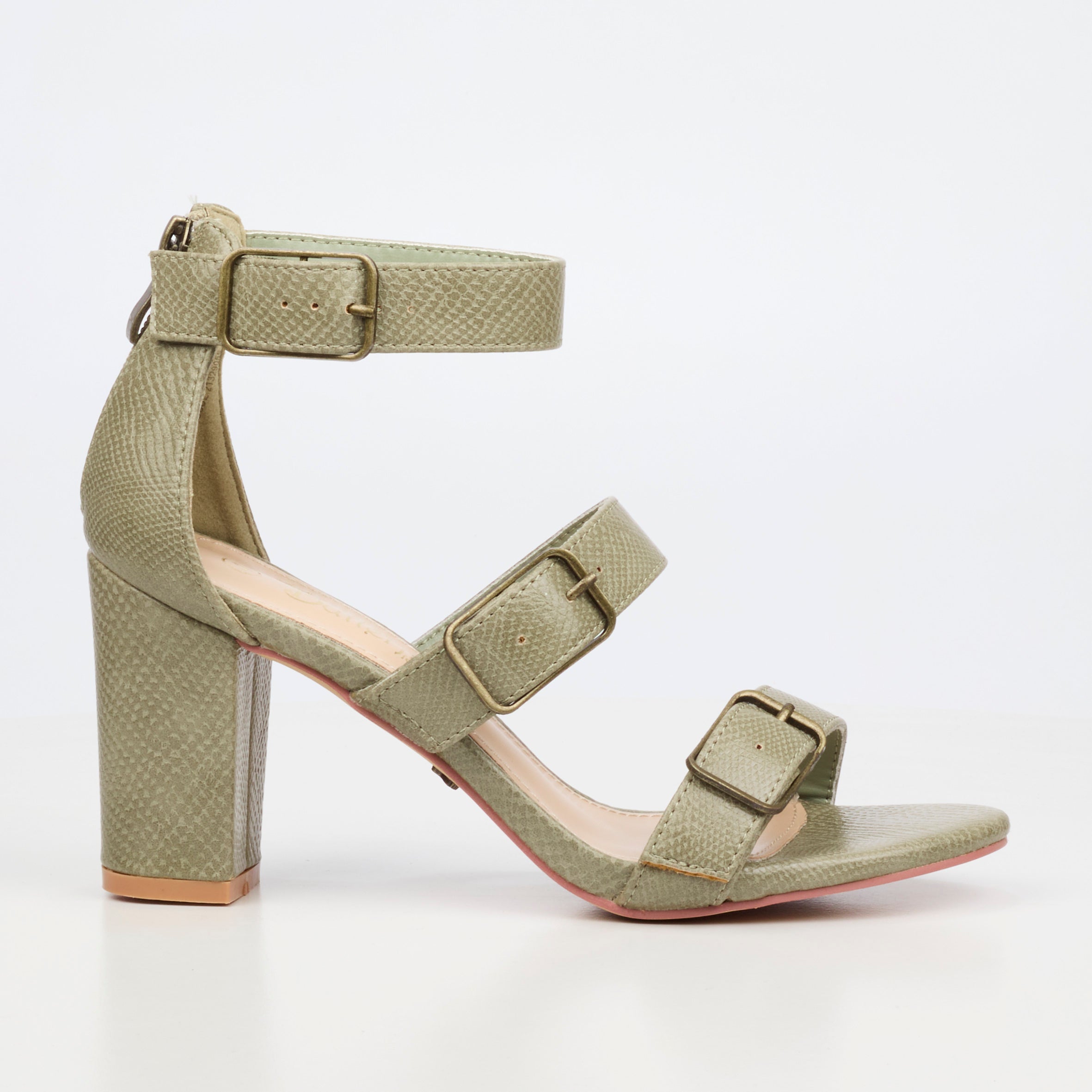 Butterfly Feet Jaydin 1 Heel - Olive footwear Butterfly Feet