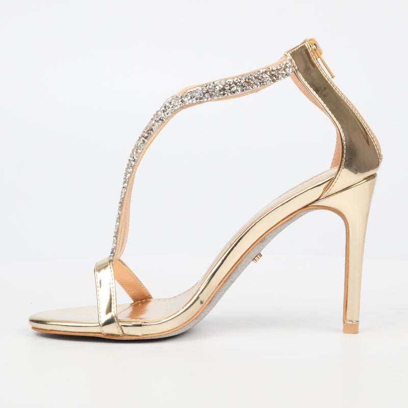 Miss Black Jazz 18 Heel - Gold footwear Miss Black   