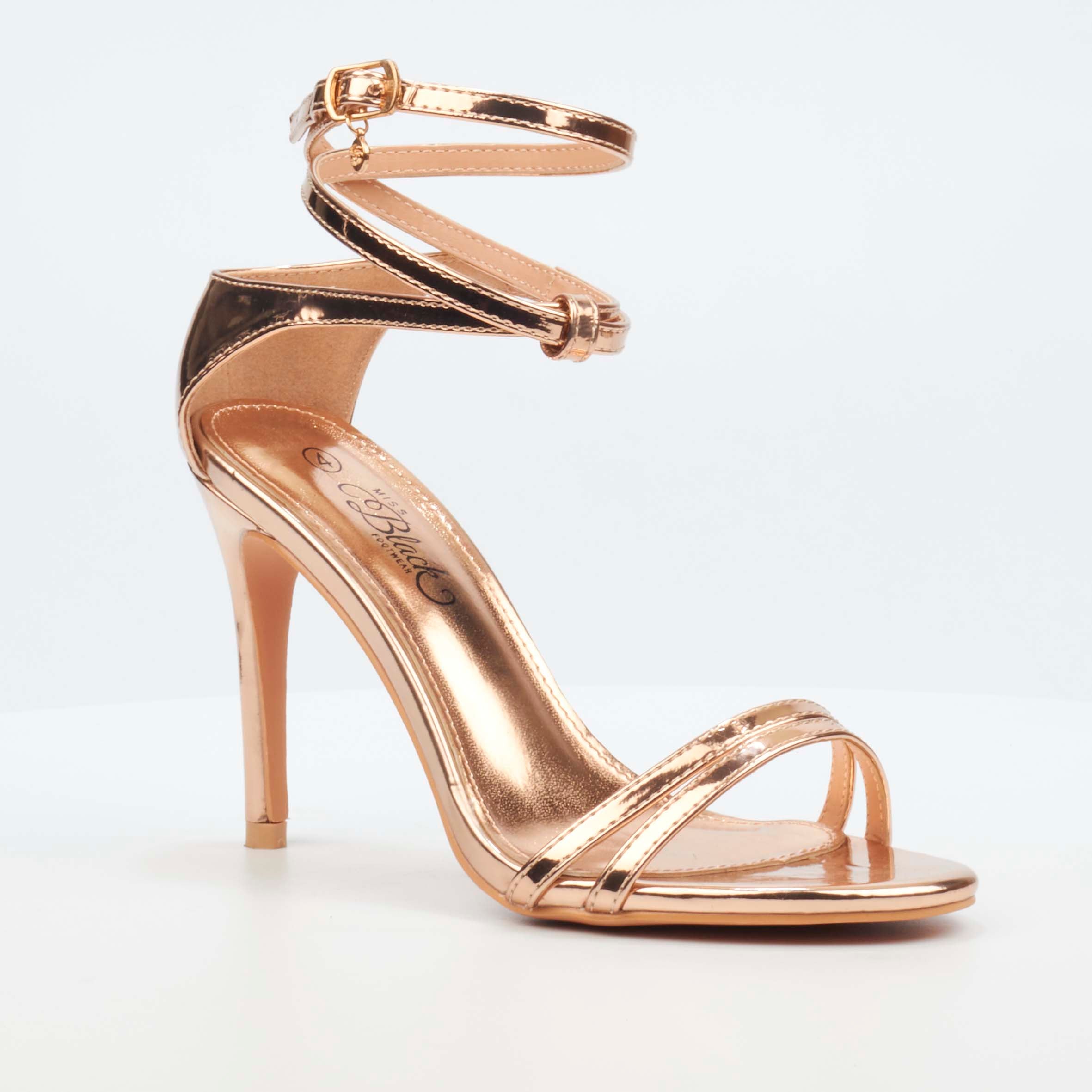 Rose gold 1 inch heels sales