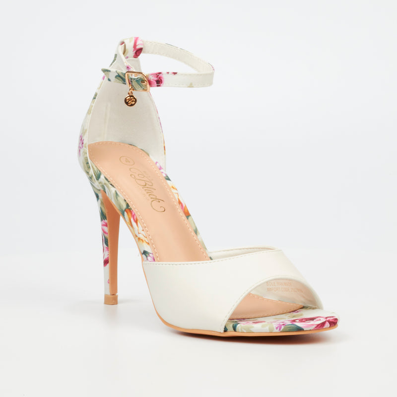 Miss Black Jazz 25 Heel - White footwear Miss Black   