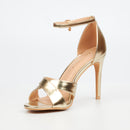 MIss Black Jazz 33 Heel - Gold footwear Miss Black