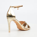MIss Black Jazz 33 Heel - Gold footwear Miss Black
