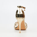 Miss Black Jazz 45 Heel - Gold