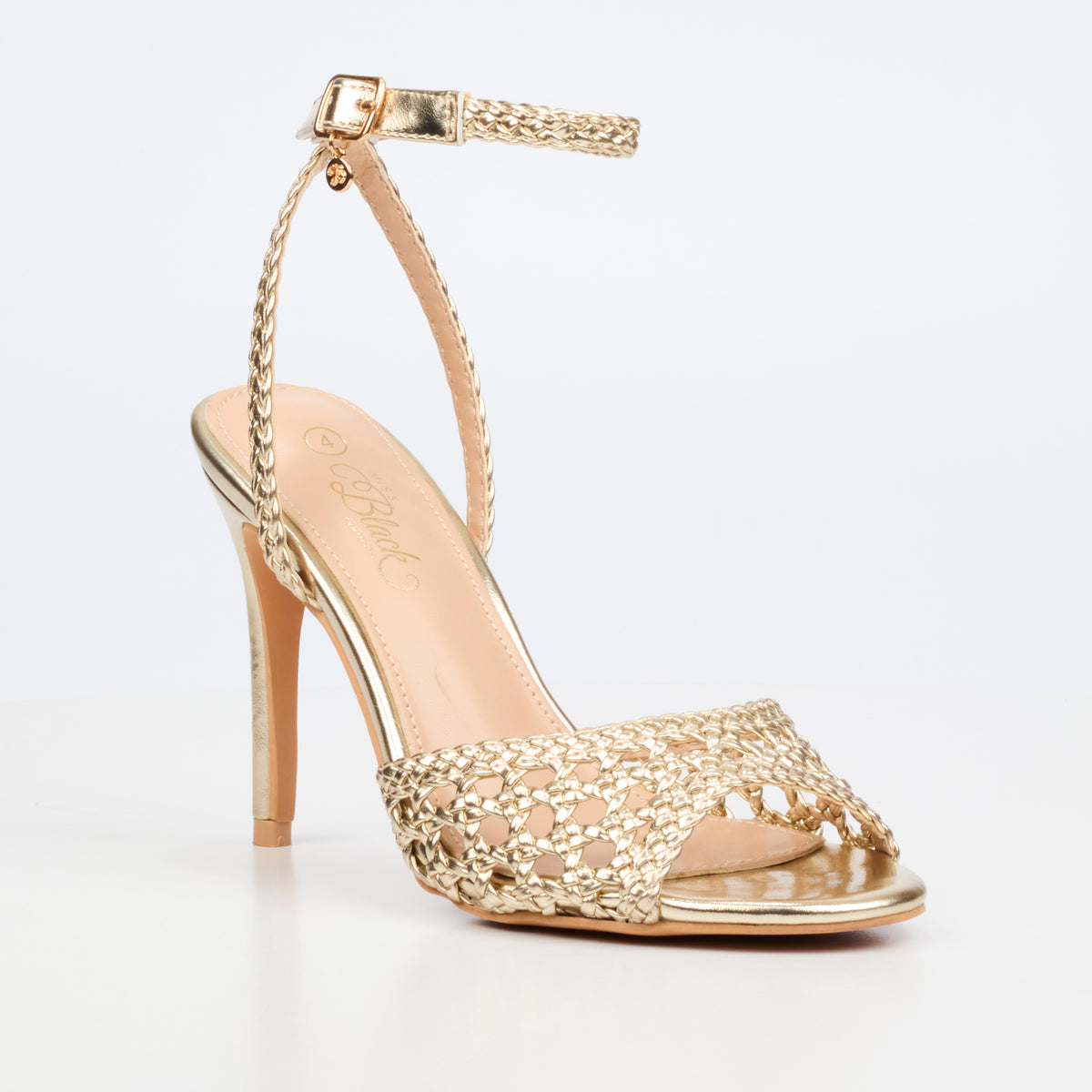 Miss Black Jazz 52 High Heels - Gold