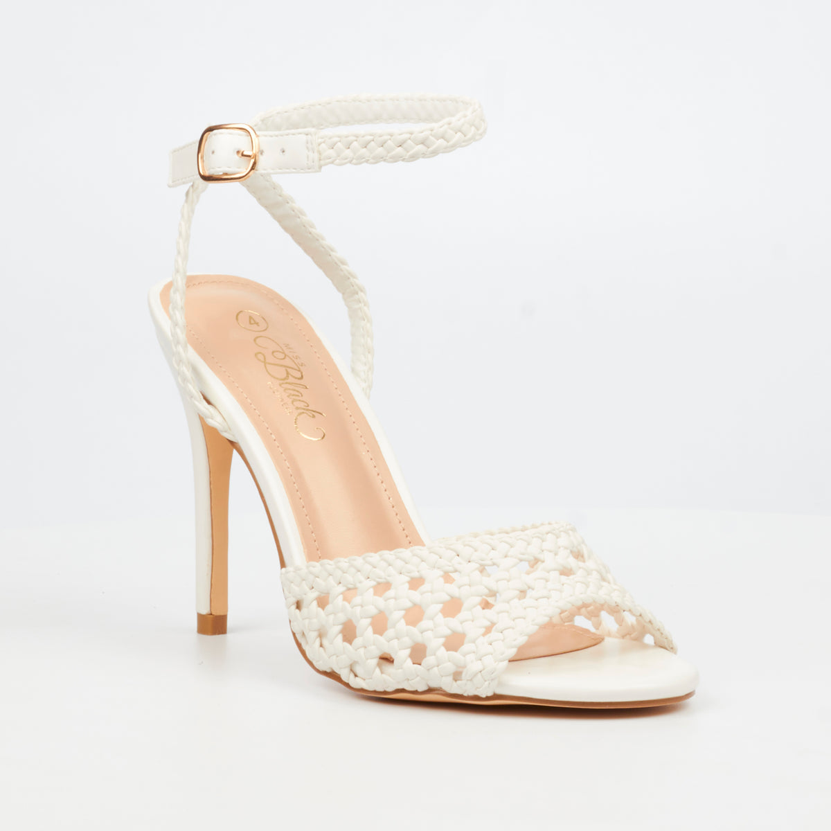 Miss Black Jazz 52 High Heels - White