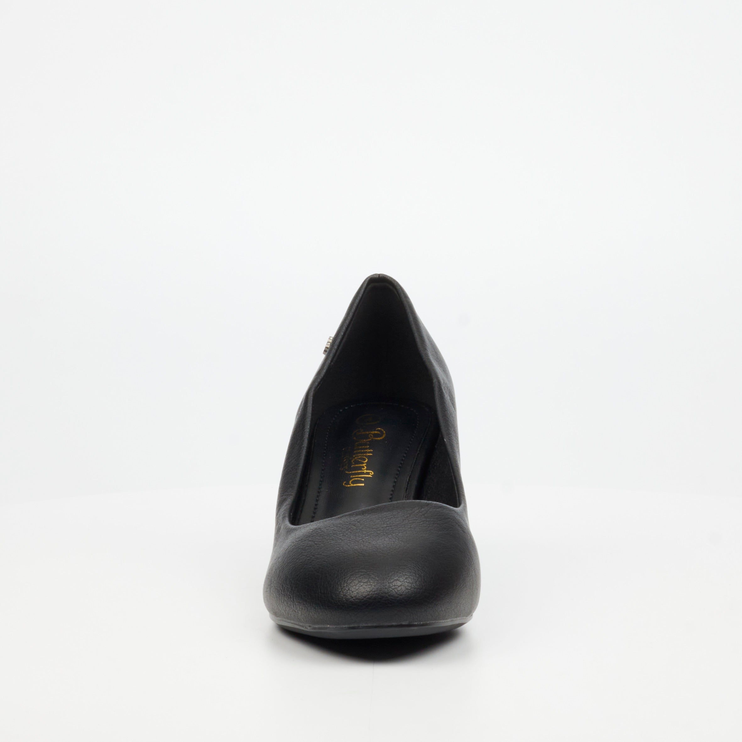 Butterfly Classics Joan 1 Faux Leather Low Courts - Black footwear Butterfly Classics
