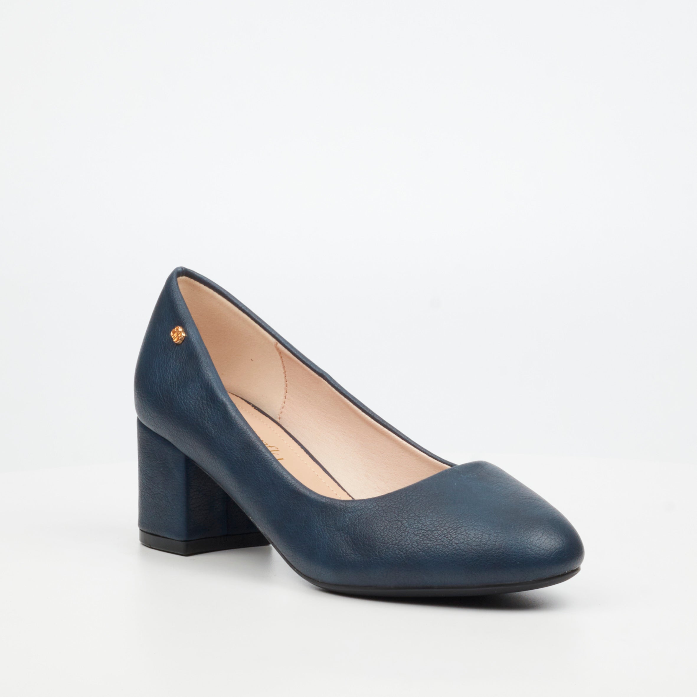 Butterfly Classics Joan 1 Faux Leather Low Courts - Navy footwear Butterfly Classics
