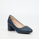 Butterfly Classics Joan 1 Faux Leather Low Courts - Navy footwear Butterfly Classics