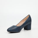 Butterfly Classics Joan 1 Faux Leather Low Courts - Navy footwear Butterfly Classics