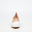 Butterfly Classics Joan 1 Faux Leather Low Courts - White footwear Butterfly Classics