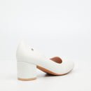 Butterfly Classics Joan 1 Faux Leather Low Courts - White footwear Butterfly Classics