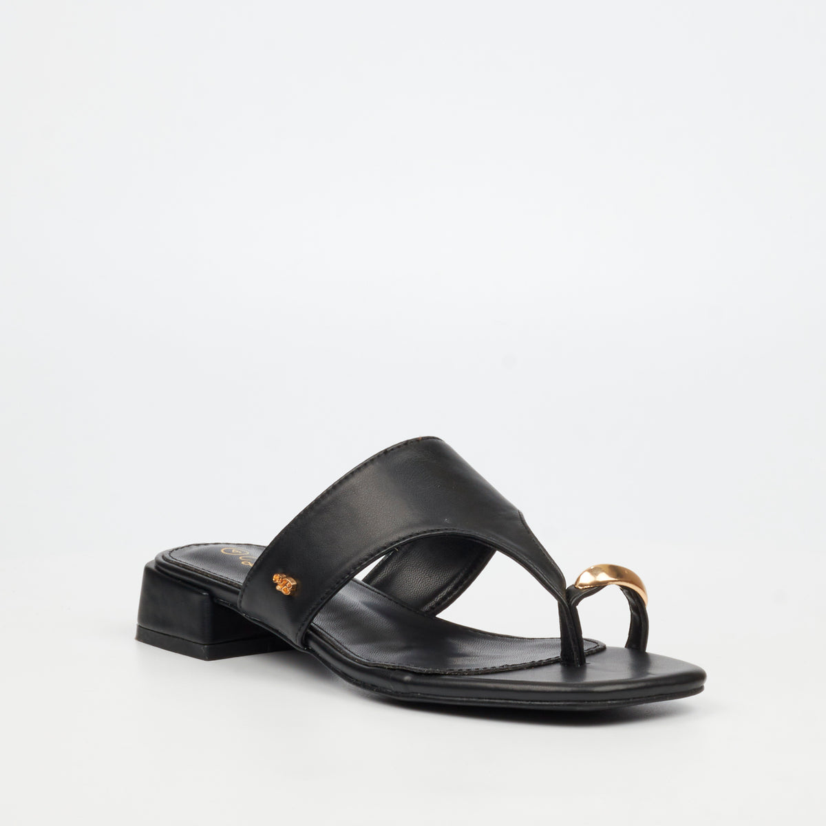 Miss Black Joanna 1 Low Black Heels - Black
