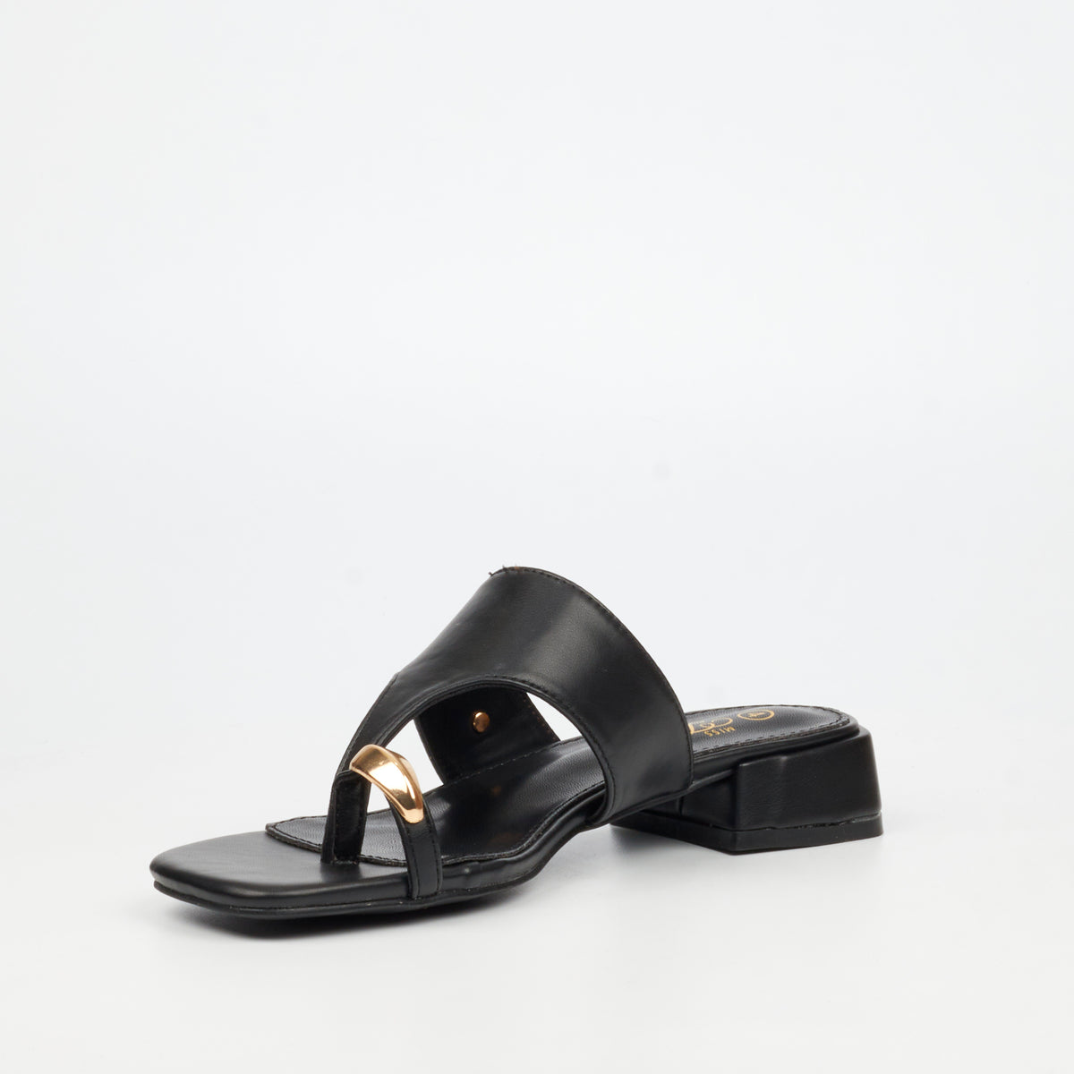 Miss Black Joanna 1 Low Black Heels - Black