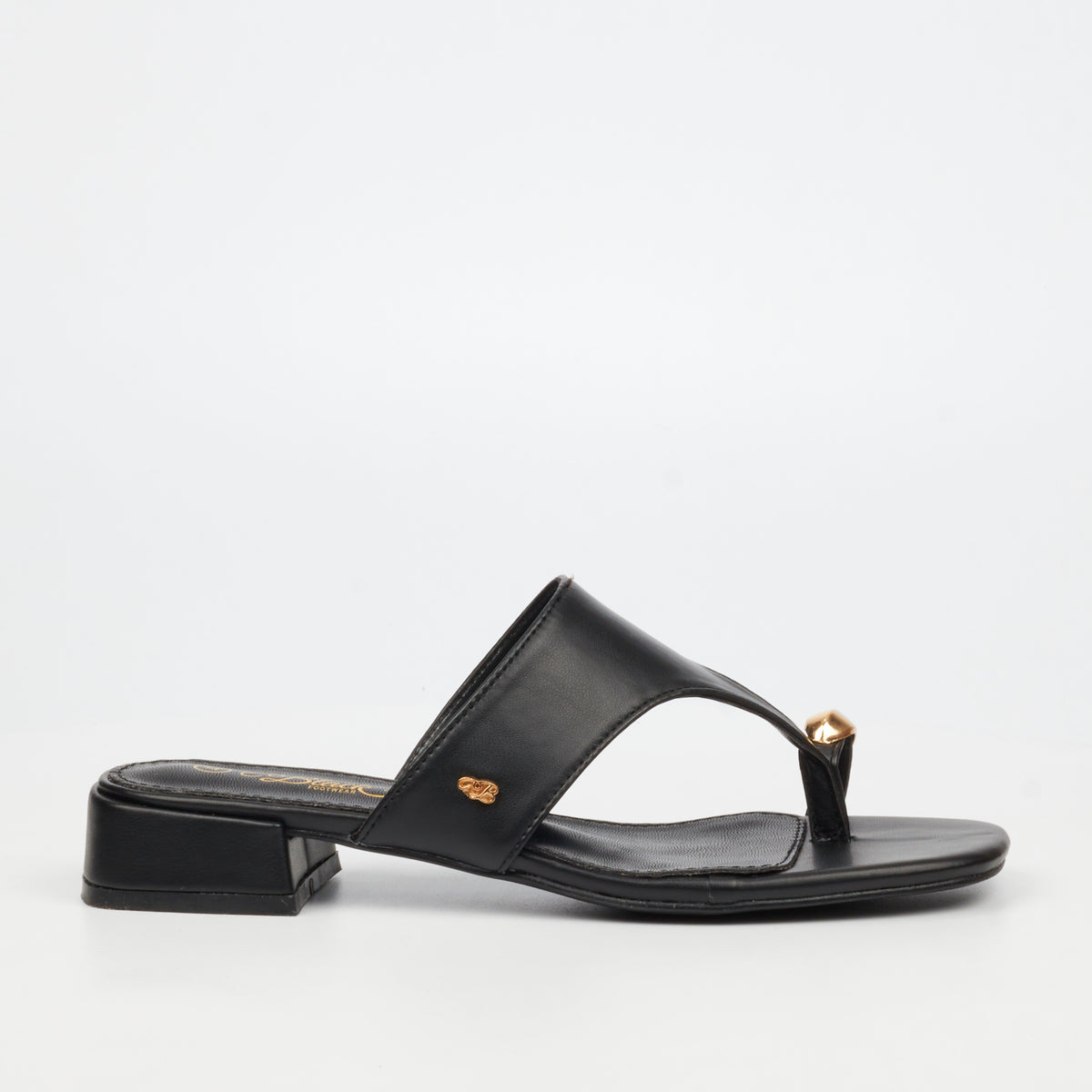 Miss Black Joanna 1 Low Black Heels - Black
