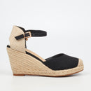 Miss Black Jojo 12 Wedge - Black footwear Miss Black